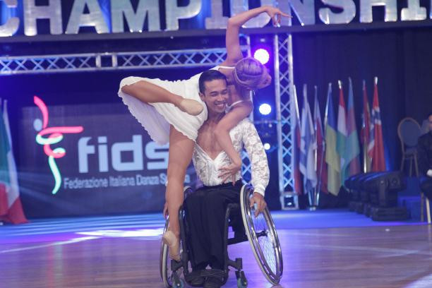 The Philippines’ Rhea Marquez and Jun Julius Obero are the defending world champions in the combi freestyle class two, at the World Para Dance Sport Championships in Malle ©DS Photo Dance Sport