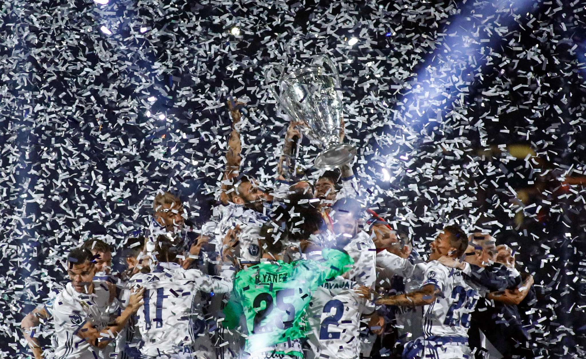 Financial fat cats Real Madrid celebrate their UEFA Champions League victory over Juventus at Cardiff's National Stadium in June. ©Getty Images