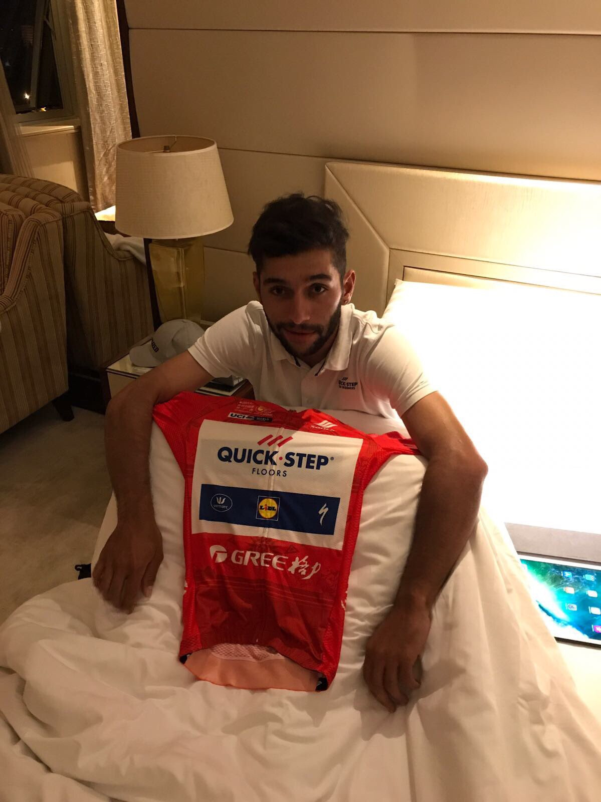 Fernando Gaviria sprints to a second straight stage victory in China