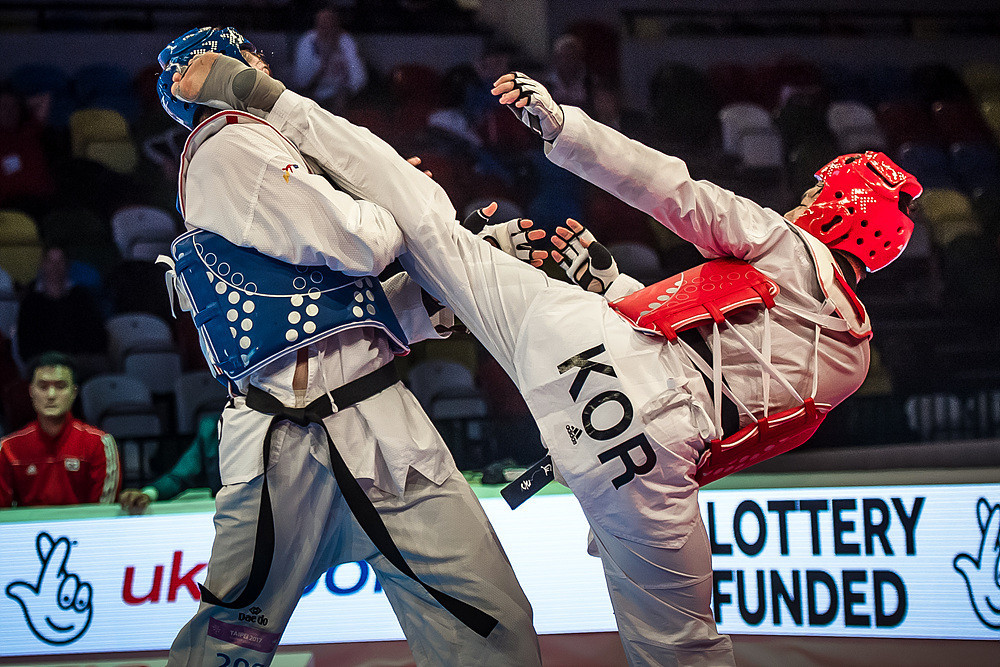 The last final of the evening saw South Korea’s In Kyo-Don beat Russia’s Rafail Aiukaev to secure the men’s over 80kg crown ©World Taekwondo