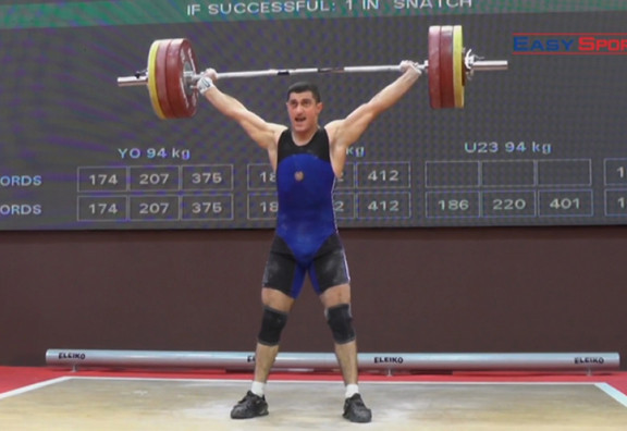 Armenia's Karush Ghukasyan won the gold medal in the European Under-23 Championships ©ARMNOC