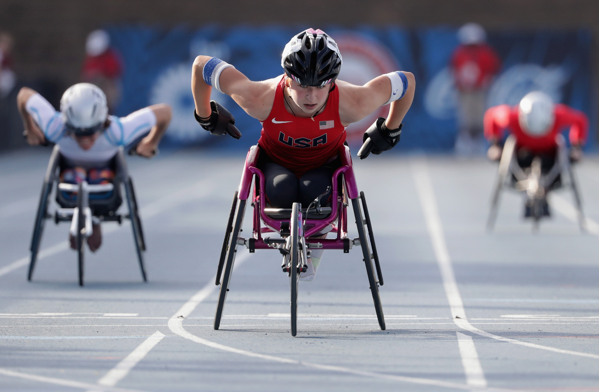Alexa Halko was named Female Track Athlete of the Year having won three medals at the 2017 World Para Athletics Championships in London ©Getty Images