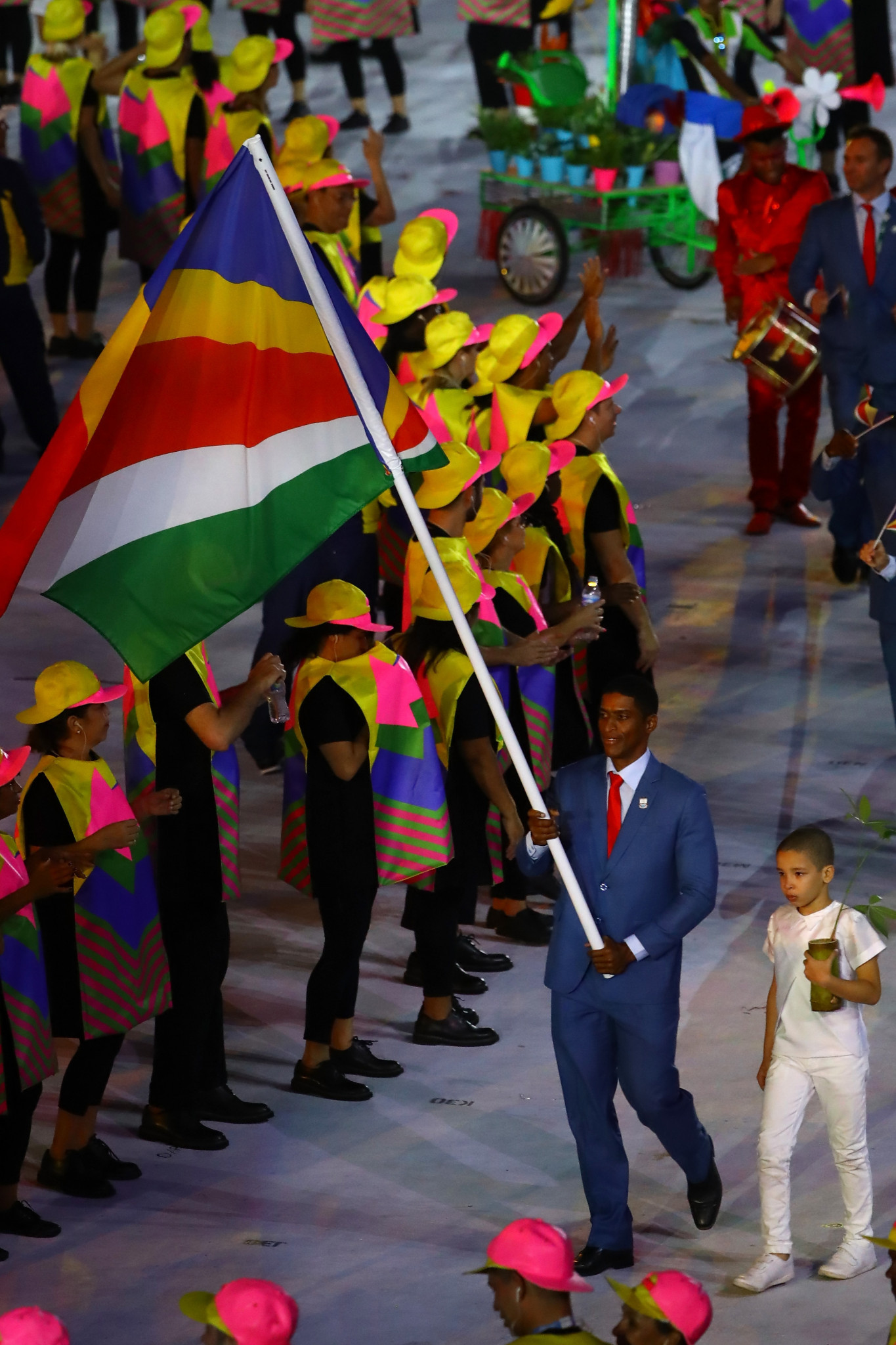 Rodney Govinden was the Seychelles' flagbearer at Rio 2016 ©Getty Images