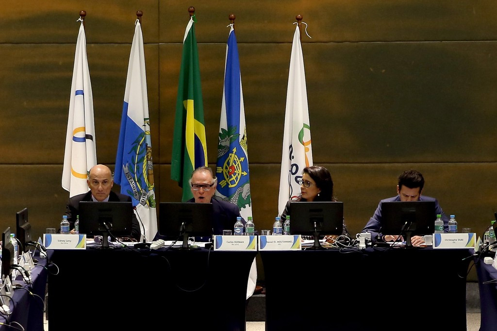 Rio 2016 and IOC officials at the Plenary Session of the Coordination Commission visit ©Getty Images