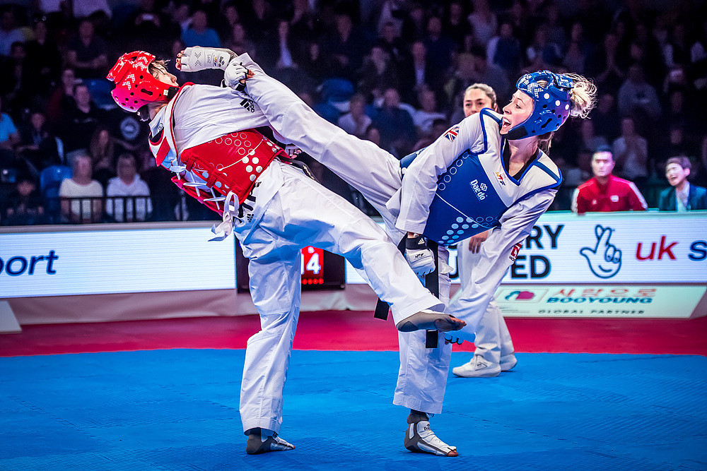 Double Olympic champion Jones delighted the home crowd after beating reigning world gold medallist Lee Ah-Reum of South Korea in the women’s under-57 kilograms final ©World Taekwondo