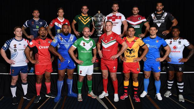 The captains and coaches of all 14 nations set to compete at this year’s Rugby League World Cup have gathered in Australian city Brisbane today to officially launch the tournament ©NRL Photos