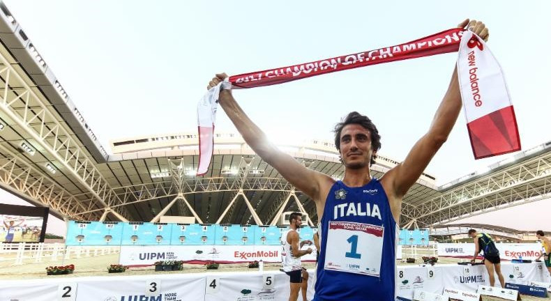 Italy's Riccardo de Luca was in dominating form and coasted to victory ©UIPM