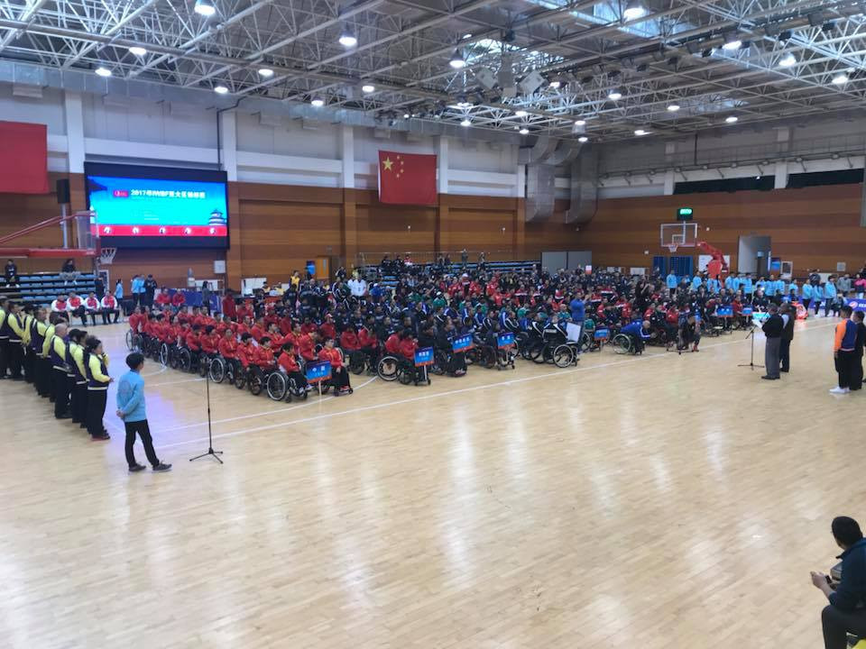 An Opening Ceremony was held before today's competition ©IWBF
