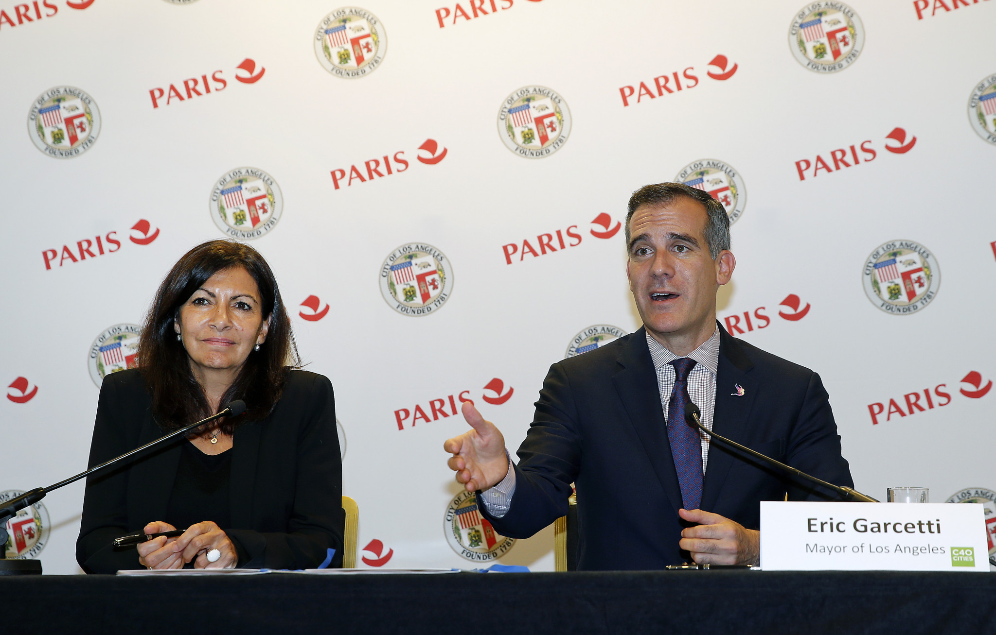 Garcetti says Los Angeles 2028 will uphold values as deal with Paris 2024 is signed