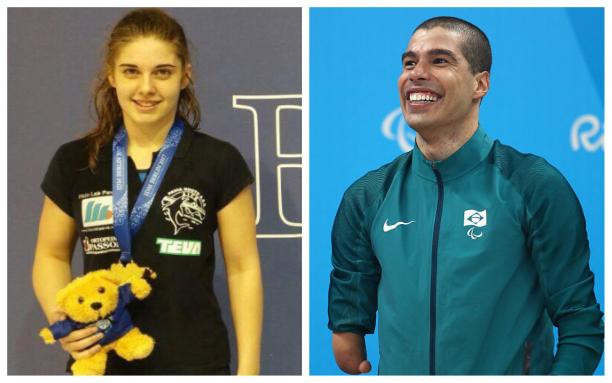 Monica Boggioni of Italy and Daniel Dias of Brazil, overall winners of the individual titles at the 2017 World Series organised by World Para Swimming ©World Para Swimming