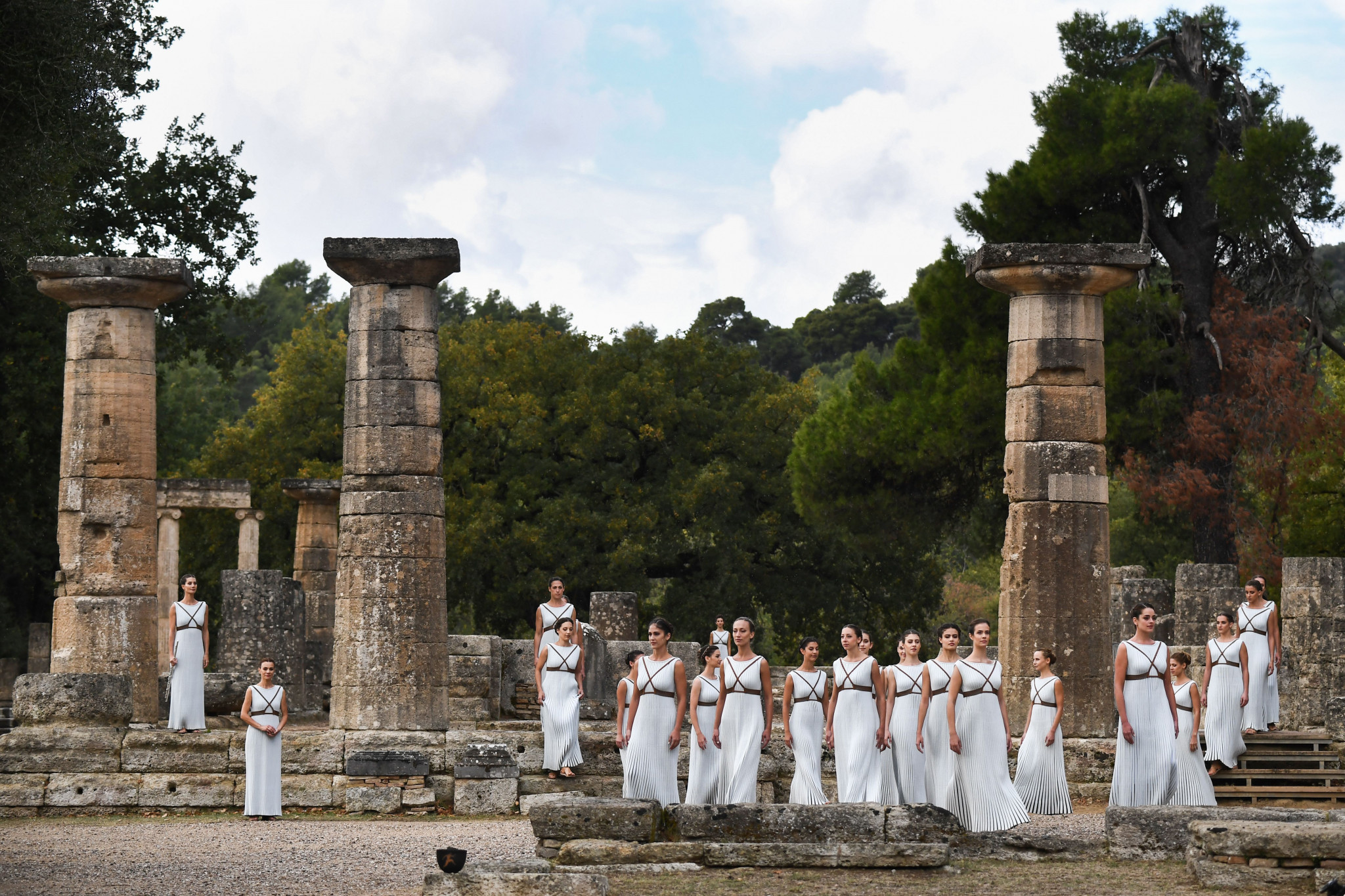 The Temple of Hera took centre stage for the event ©Getty Images