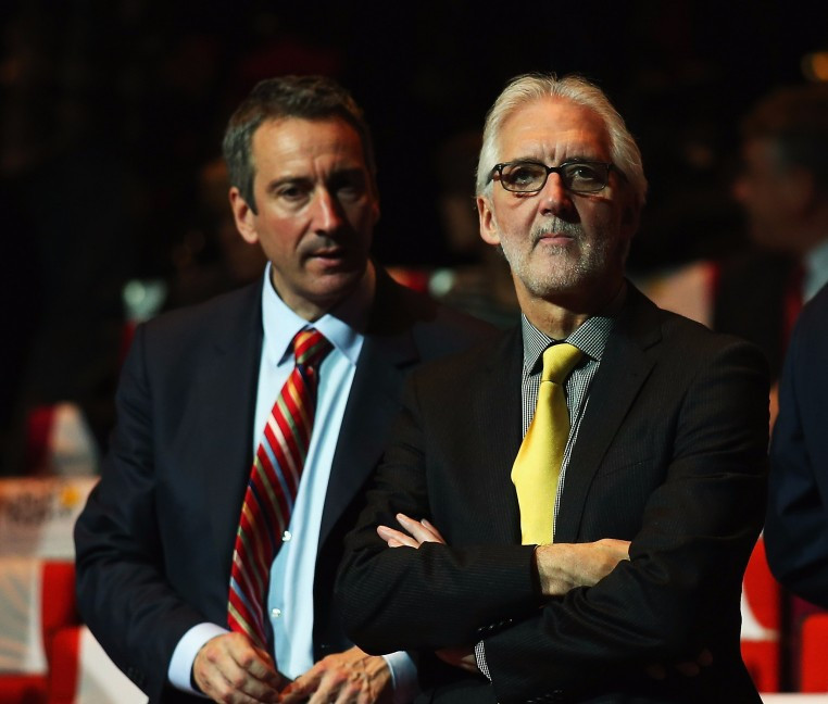 Martin Gibbs, left, served as the UCI director general under Brian Cookson ©Getty Images