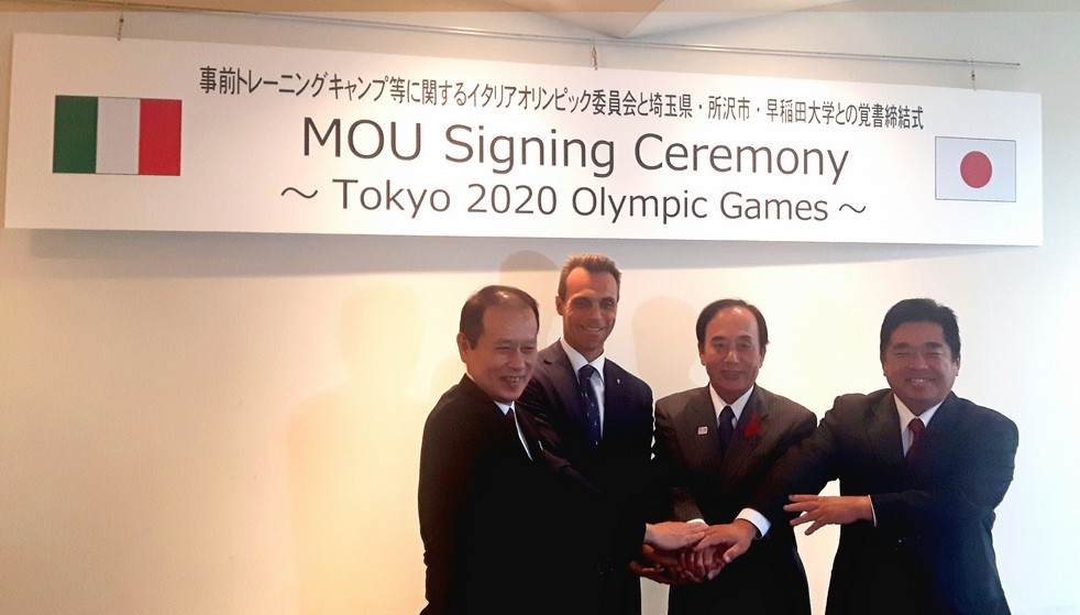 CONI have signed an agreement for a training base for Tokyo 2020 ©CONI
