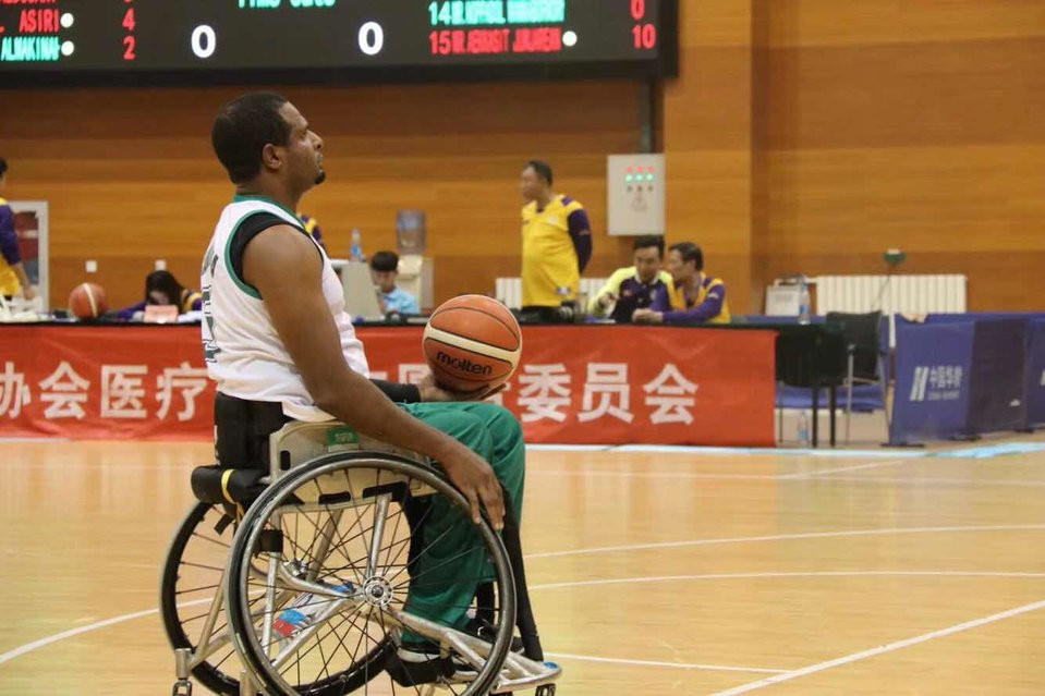 Action continued at the Chinese Paralympic Training Venue ©IWBF