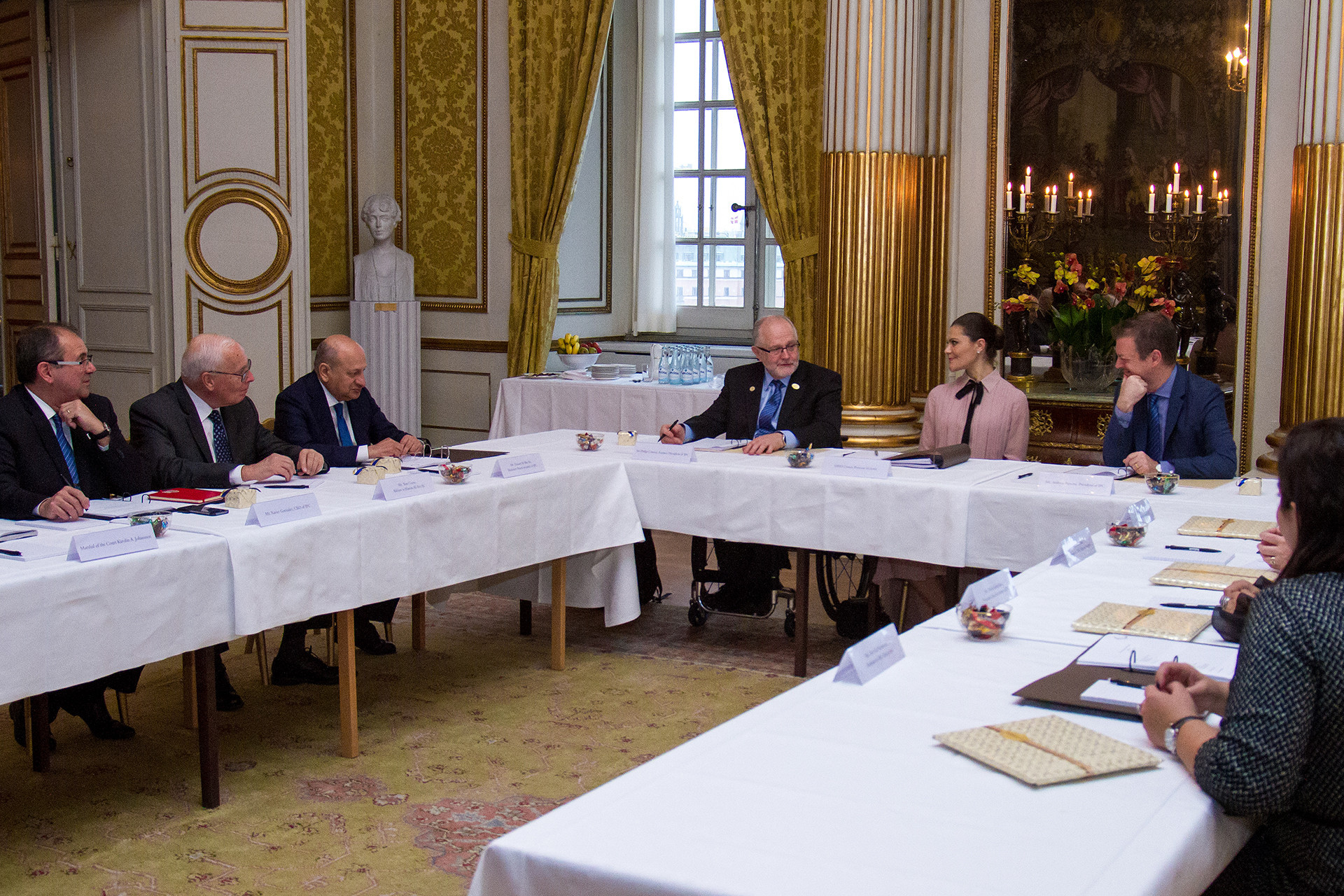 The biennial meeting of the Honorary Board of the International Paralympic Committee at the Royal Palace in Stockholm ©Royal Court, Sweden