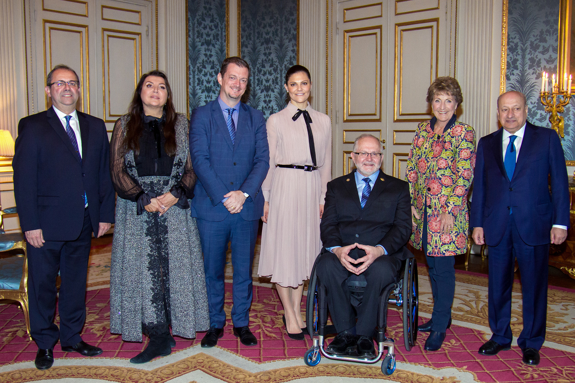 HRH Crown Princess Victoria of Sweden, centre, this week hosted the biennial IPC Honorary Board meeting ©Royal Court, Sweden