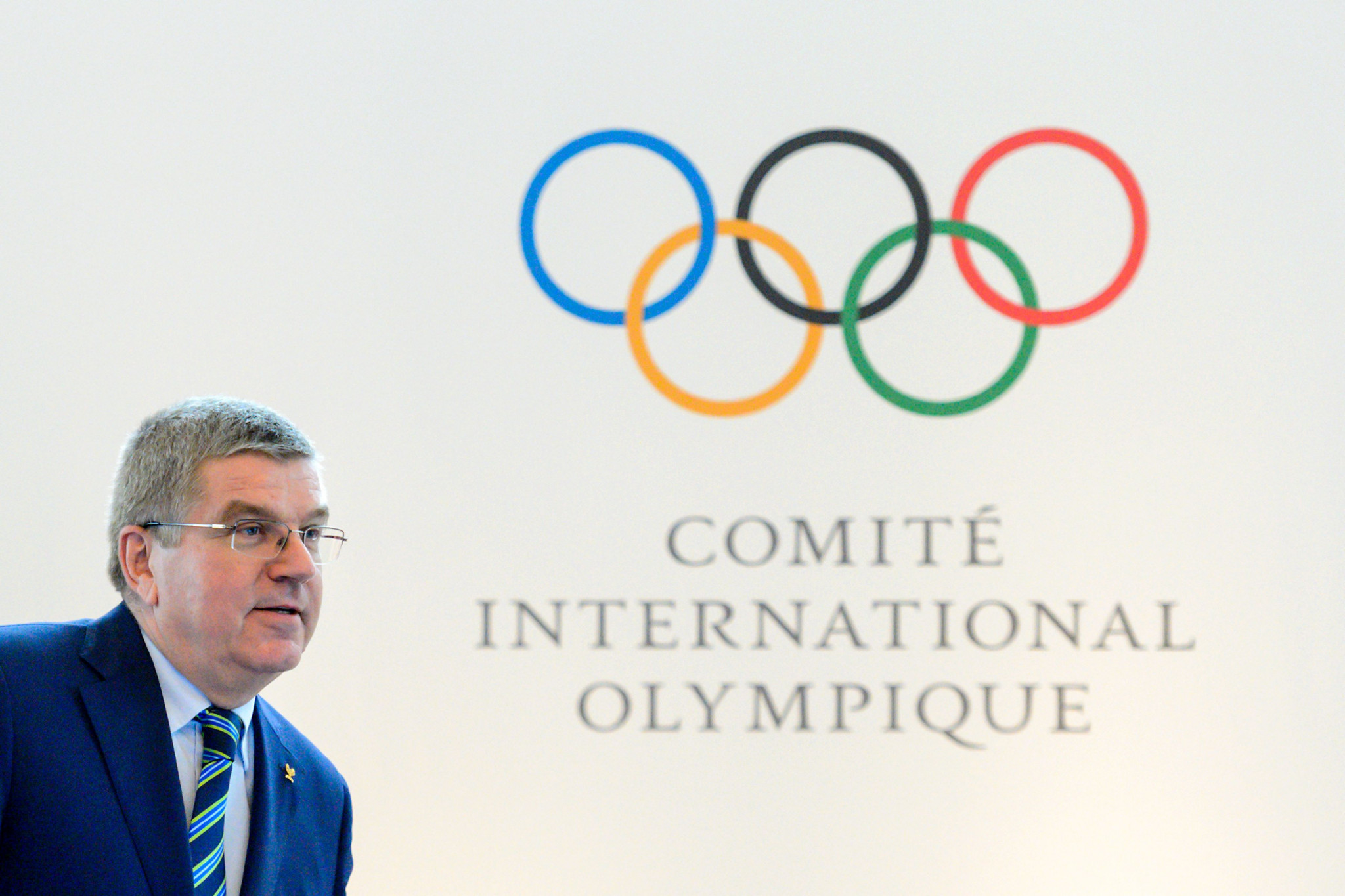 Thomas Bach, pictured speaking after an Olympic Summit in 2016, is expected to chair the meeting tomorrow ©Getty Images