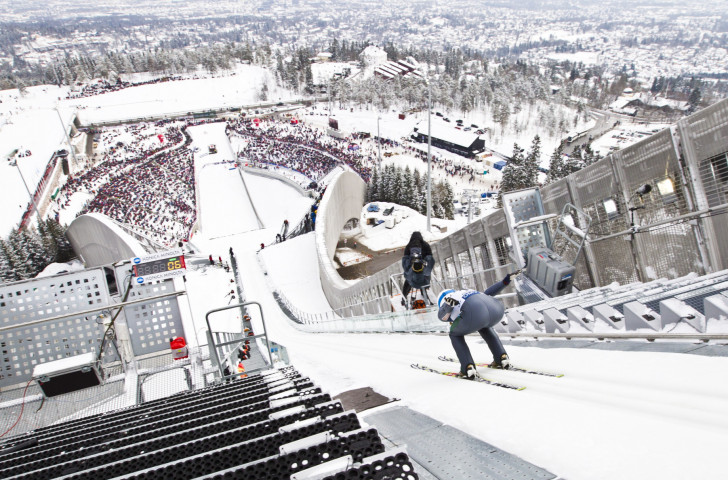 Oslo's famous Holmenkollen ski jump venue will be transformed into an Alpine ski venue for the FIS World Cup City Event on January 1 next year ©Getty Images