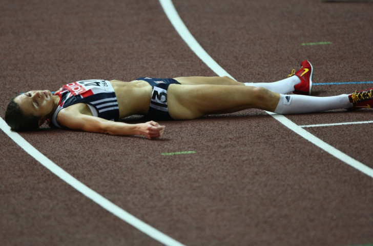Great Britain's Jo Pavey, pictured after finishing fourth in the IAAF World Championships 5,000m at Osaka in 2007, now stands to inherit bronze following an adverse finding for silver medallist Elvan Abbeylegesse