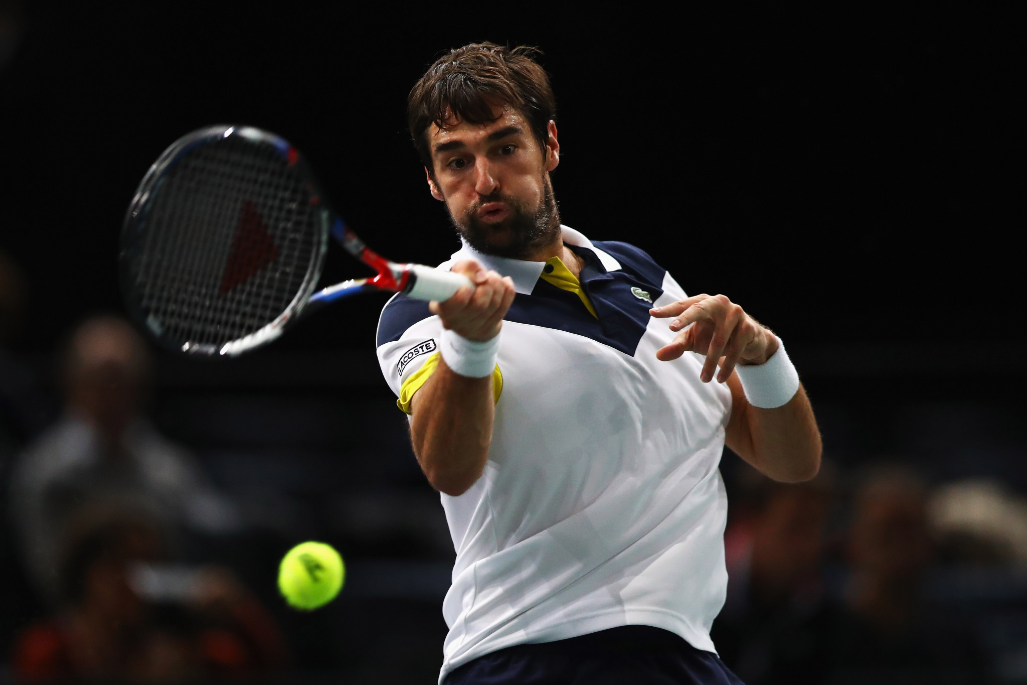 Jeremy Chardy was a home winner at the Paris Masters ©Getty Images