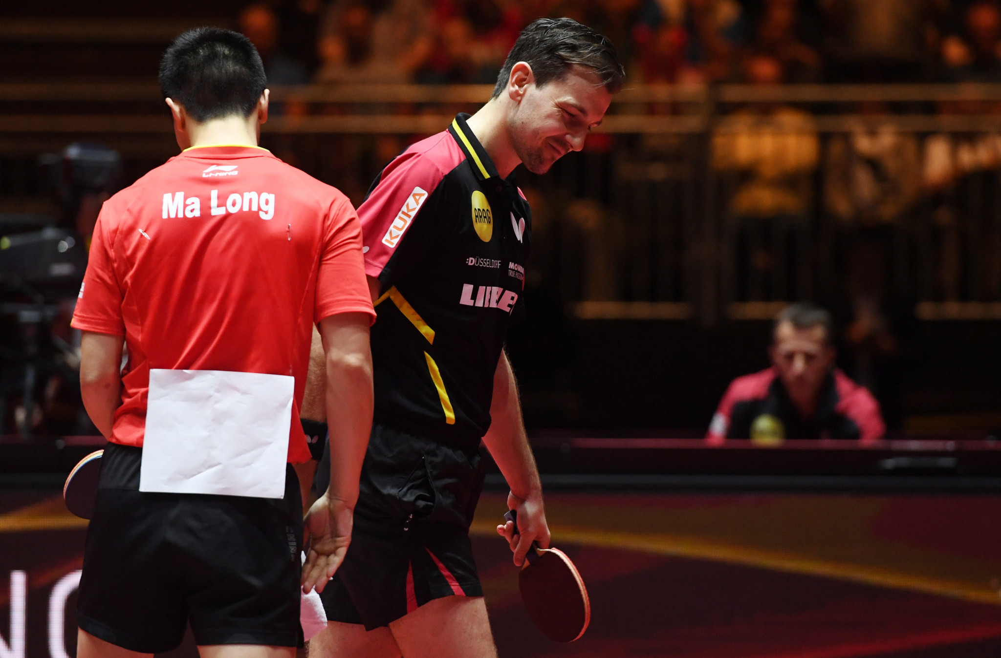 World number one Ma Long suffered a shock defeat to Germany's Timo Boll when he returned to international competition at the ITTF World Cup in  Liège earlier this month ©Getty Images