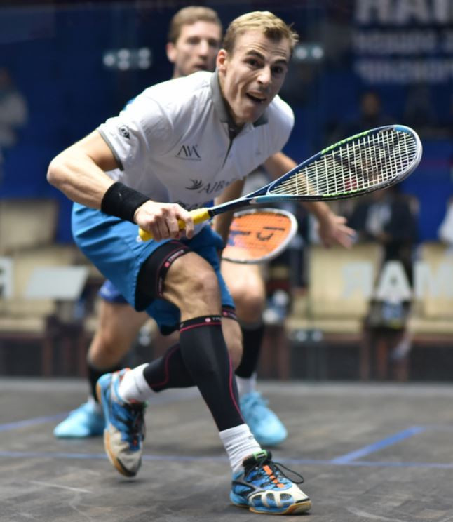 Nick Matthew continued his run to reach the last eight ©PSA