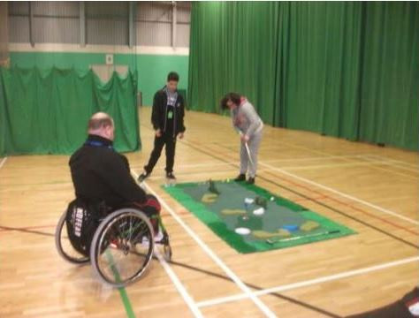 Cerebral Palsy Sport commissioned Sheffield Hallam University’s Sport Industry Research Centre to evaluate the delivery and impact of its three adapted sports, including touch golf ©Cerebral Palsy Sport