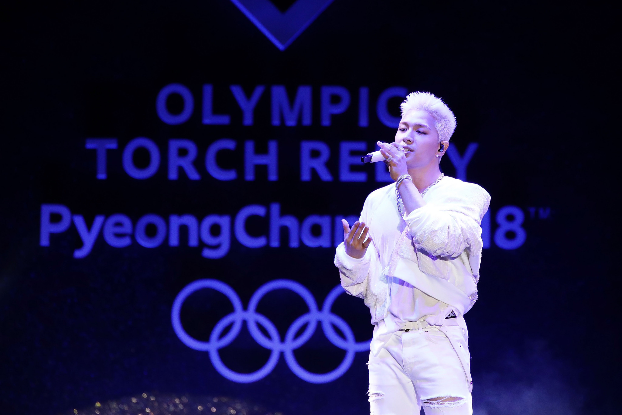 Performers at the ceremony included South Korean singer Taeyang ©Getty Images