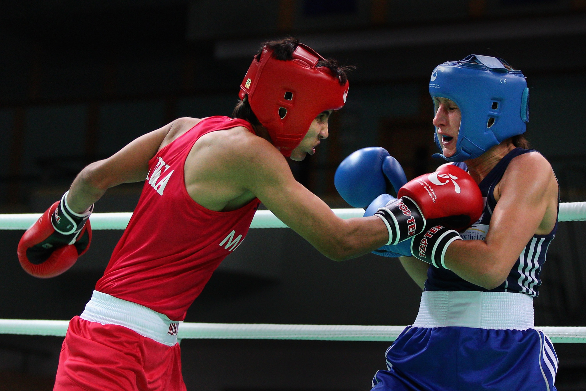 India's Sonia Lather won her featherweight bout today ©Getty Images