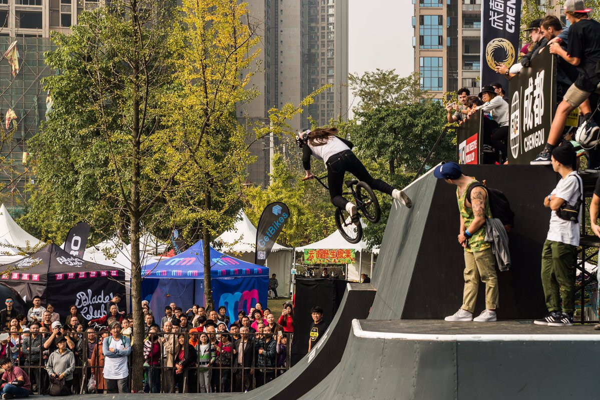 Defending champion tops BMX Freestyle Park World Cup qualification at FISE World Series in Chengdu