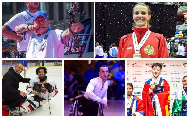 The five nominations are,clockwise from top left: Simonelli, Gjessing, Khurelbaatar, Sivak and Horie who all vying for the October Athlete of the Month award ©Getty Images