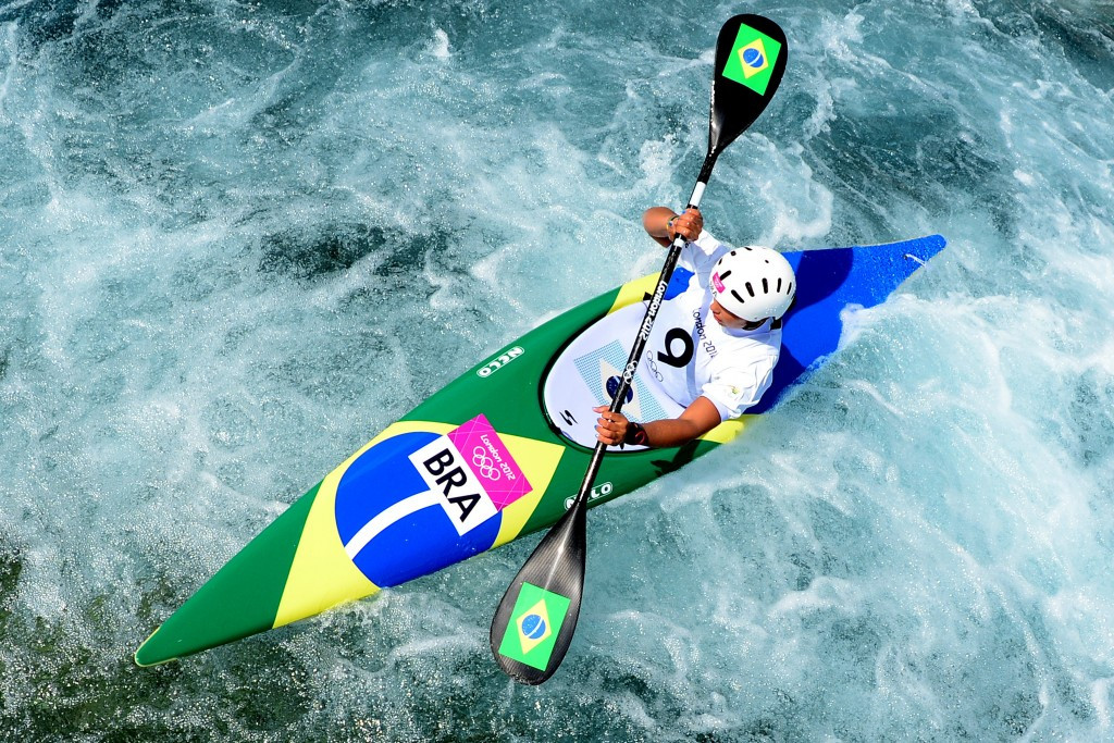 Ana Satila of Brazil, pictured at London 2012 in the C1 class, led the way in the women's K1 competition on the opening day of action ©AFP/Getty Images