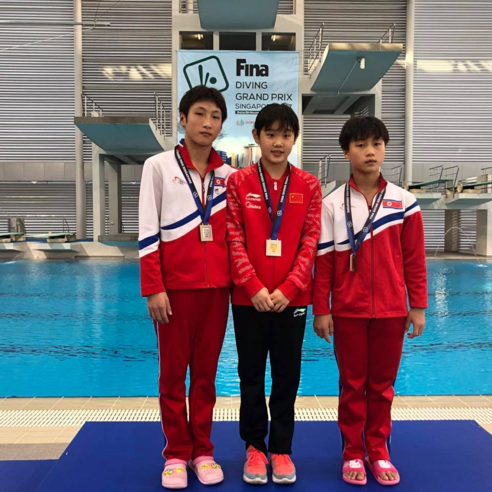 Chinese star Zhang wins gold medal at FINA Diving Grand Prix in Singapore