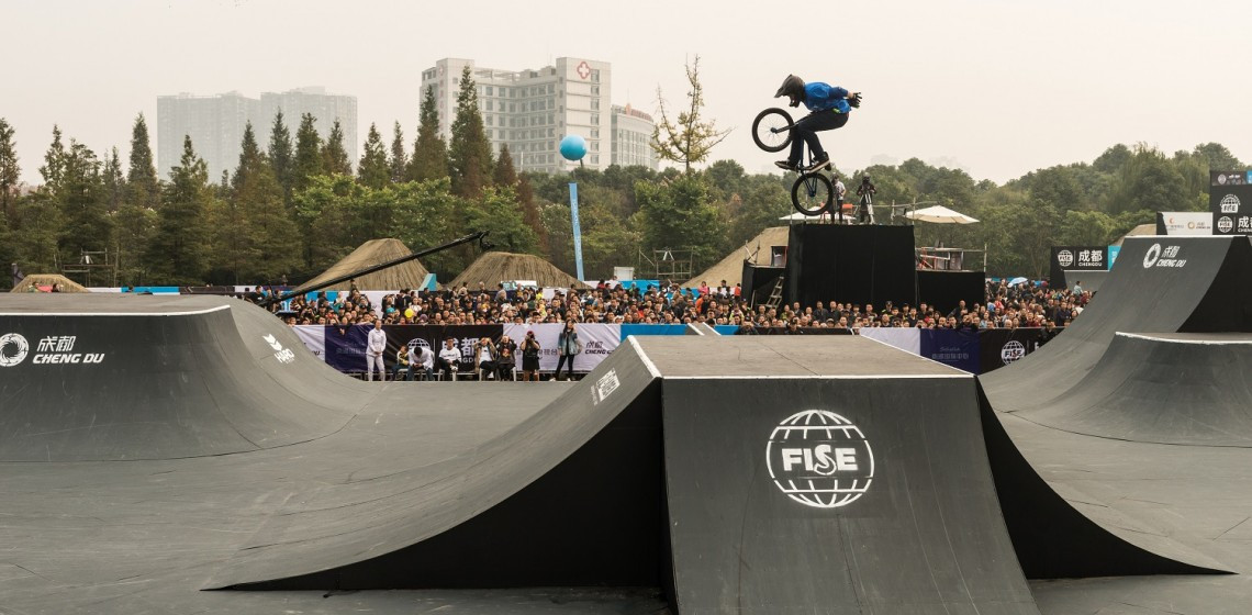 Roberts rounds off BMX Freestyle Park World Cup season by winning at FISE World Series in Chengdu