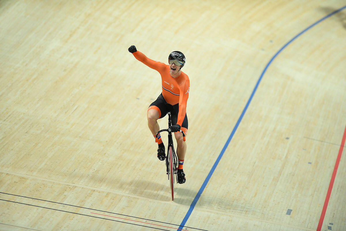 The Netherlands rode to a superb men's team sprint gold ahead of France and Great Britain ©UCI