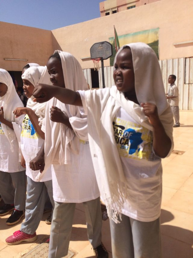 Children in Sudan were given a comprehensive education around the AIBA world through the new GlovesUp programme ©AIBA