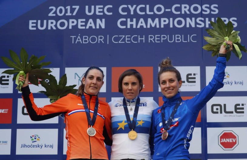 Sanne Cant claimed her third European title ©UEC