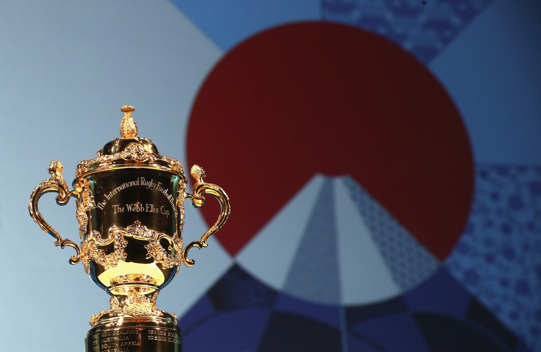 The Webb Ellis Cup, played for at the Rugby World Cup ©Getty Images