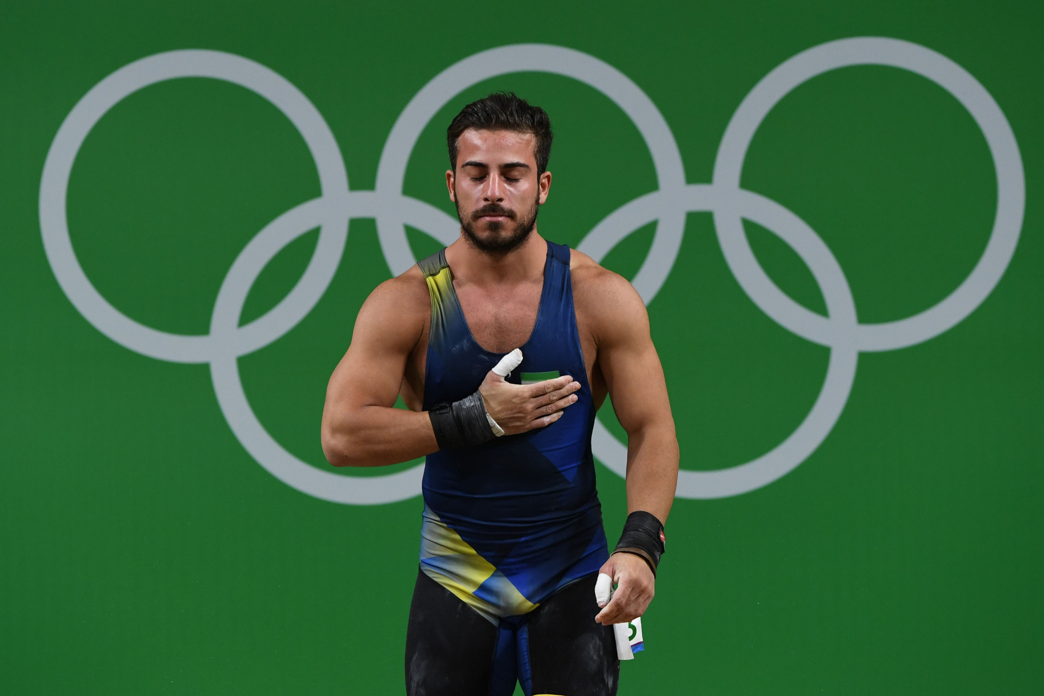Iran's Kianoush Rostami, who has been refused a visa to enter the United States for the International Weightlifting Federation World Championships ©Getty Images