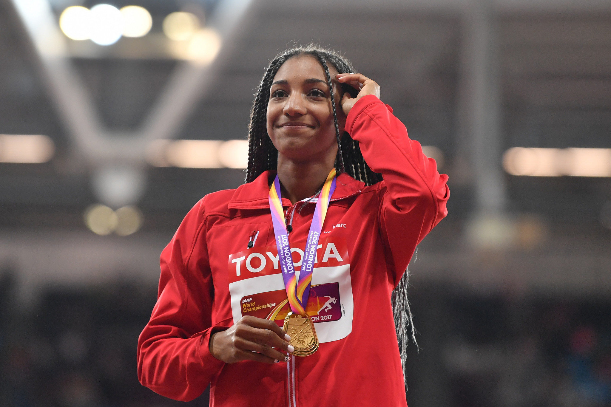 Nafissatou Thiam, the first Belgian to win a gold medal in a World Athletics Championship, is among the nominees for Female World Athlete of the Year ©Getty Images