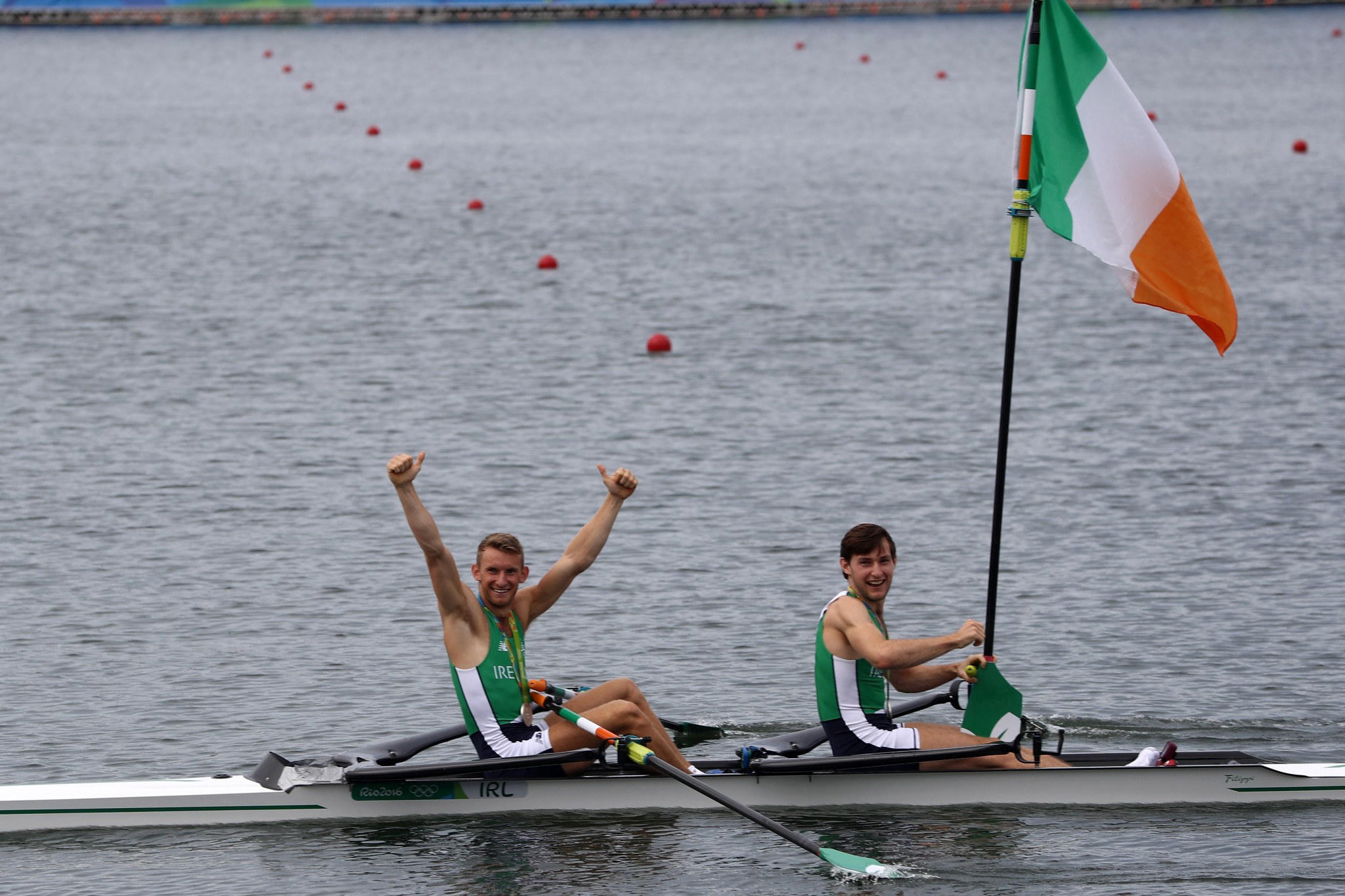The O'Donovan brothers brought Ireland its Olympic first rowing medals ©Getty Images