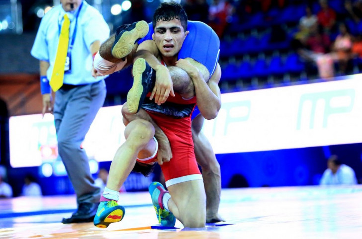 Iman Sadeghi won Iran's only gold medal of the night at 60kg