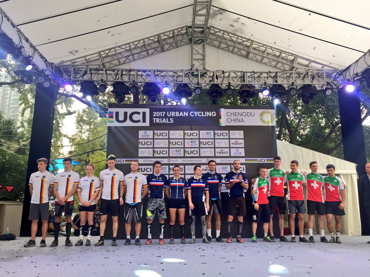 France win team trials gold as Urban Cycling World Championships begin in Chengdu