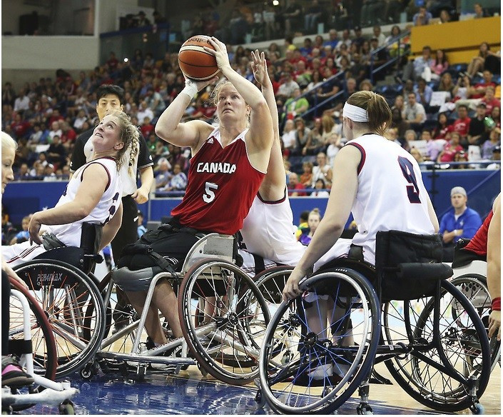 The United States got the better of hosts Canada in the women's wheelchair basketball gold medal match ©CPC 
