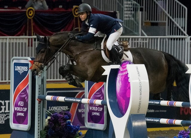 The United States’ Kent Farrington showed why he is the world’s top-ranked rider by claiming victory at the FEI Jumping World Cup North American League event in Canadian city Toronto ©FEI/Cara Grimshaw