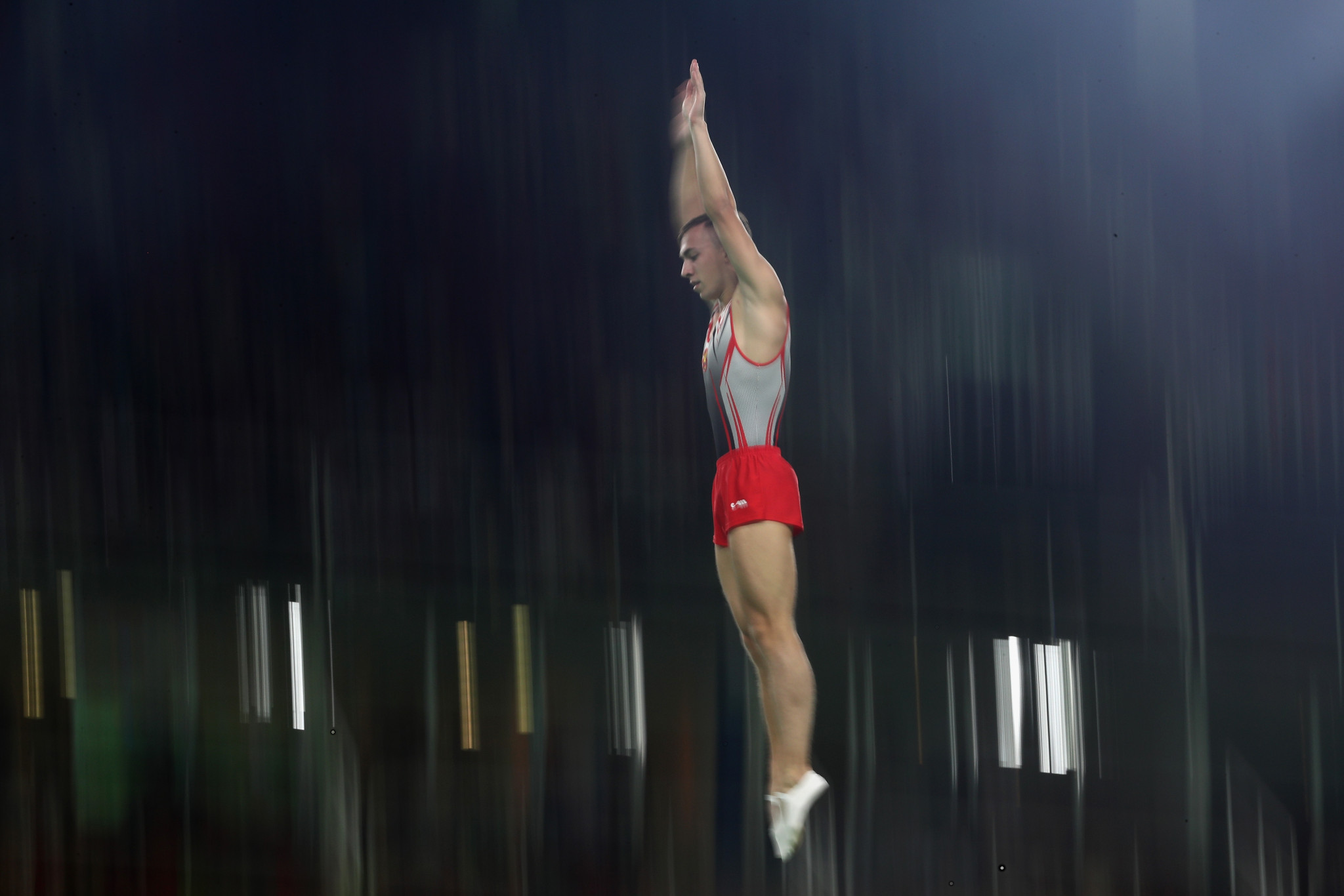 Olympic champion Uladzislau Hancharou of Belarus qualified in fifth place in the men's event at the Trampoline Gymnastics World Championships ©Getty Images