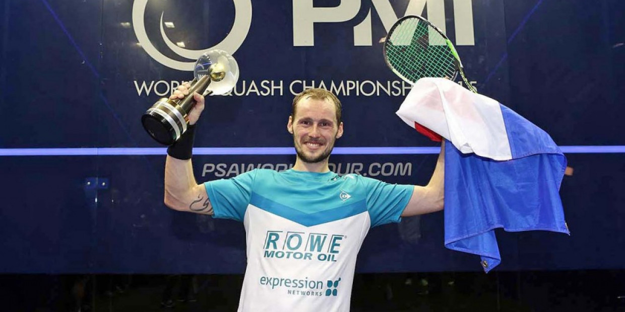 France’s Gregory Gaultier has been named as the men's number one seed for next month's PSA World Championships in Manchester ©PSA