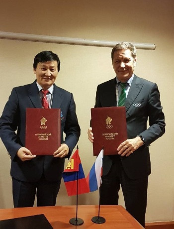 Mongolia signs MoU with Russian Olympic Committee