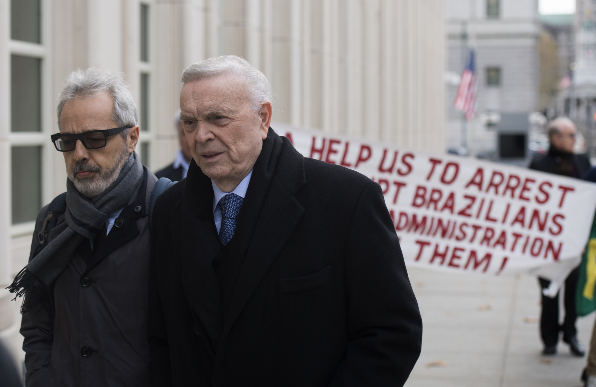Jose Maria Marin, right, is among the three officials who are due to stand trial in Brooklyn ©Getty Images