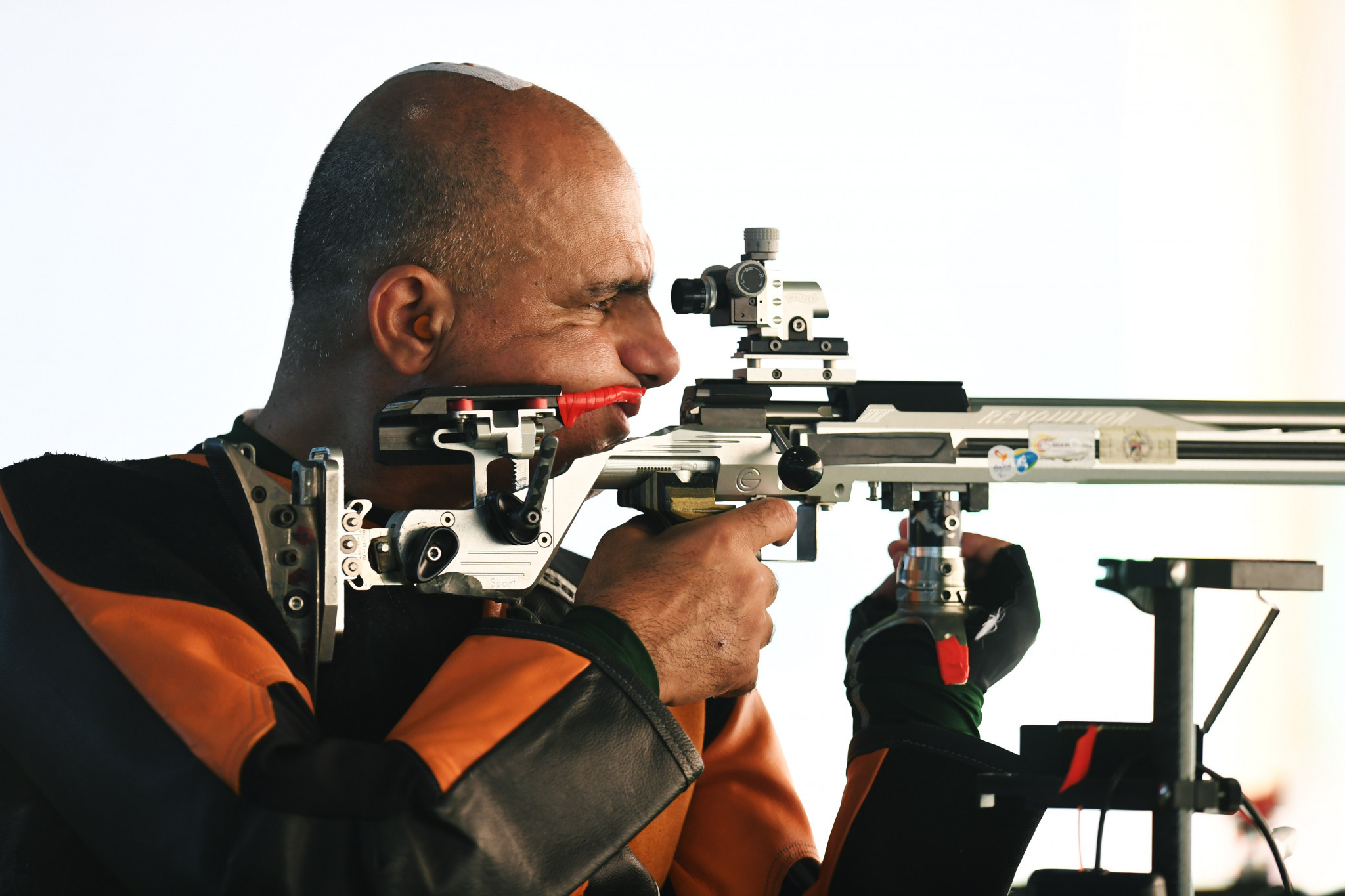 Israel's Doron Shaziri took the silver medal in the men's three positions rifle event ©Getty Images